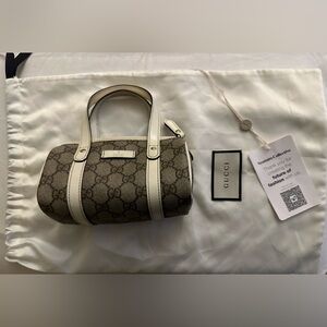 Authentic Vintage Gucci GG Supreme Small Joy Boston Bag
